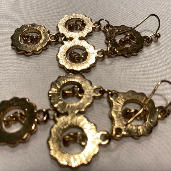 Colorful Cascading Floral Earrings - Picture 4 of 6